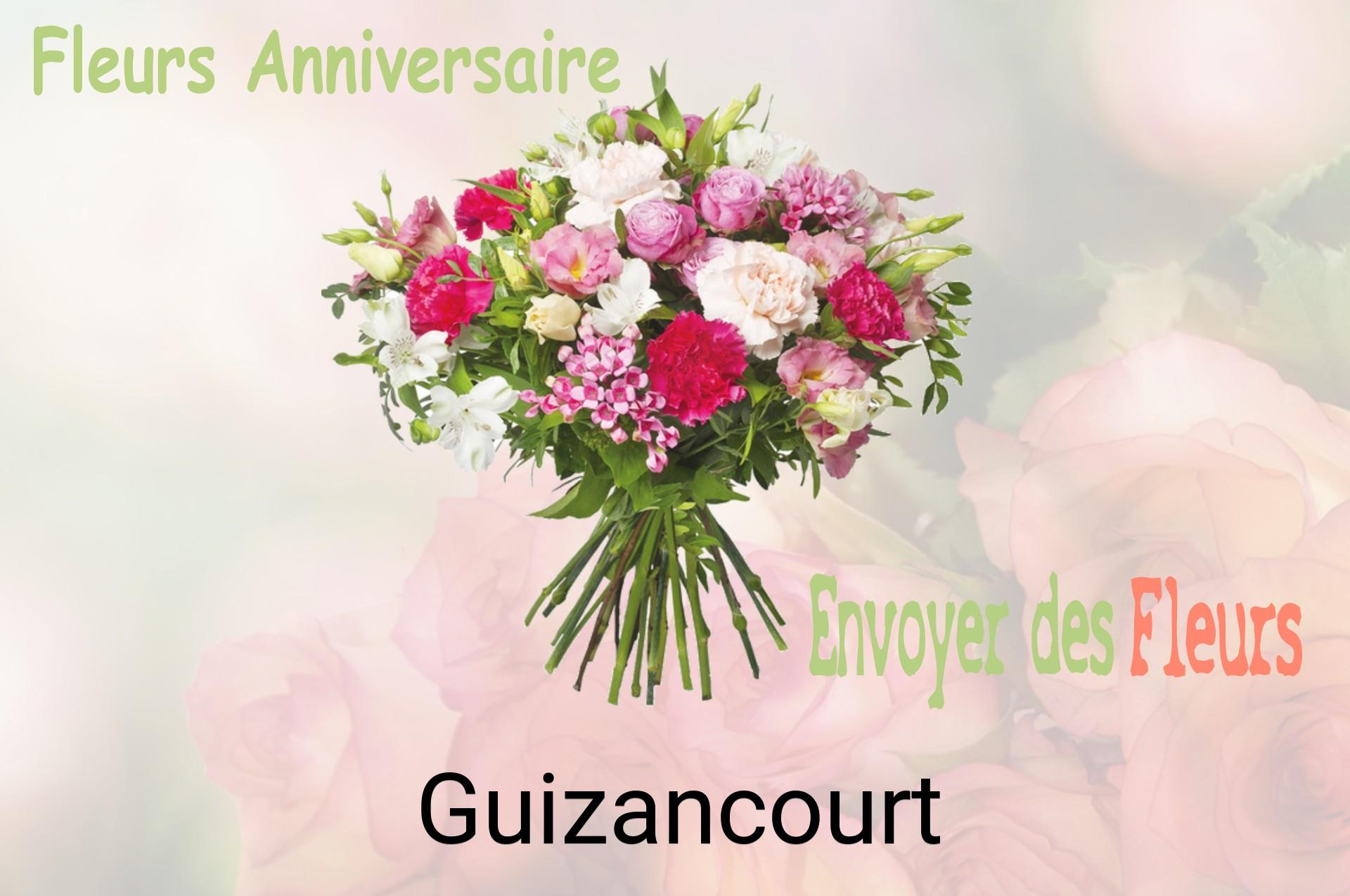 Bouquet de fleurs d’anniversaire livré à Guizancourt