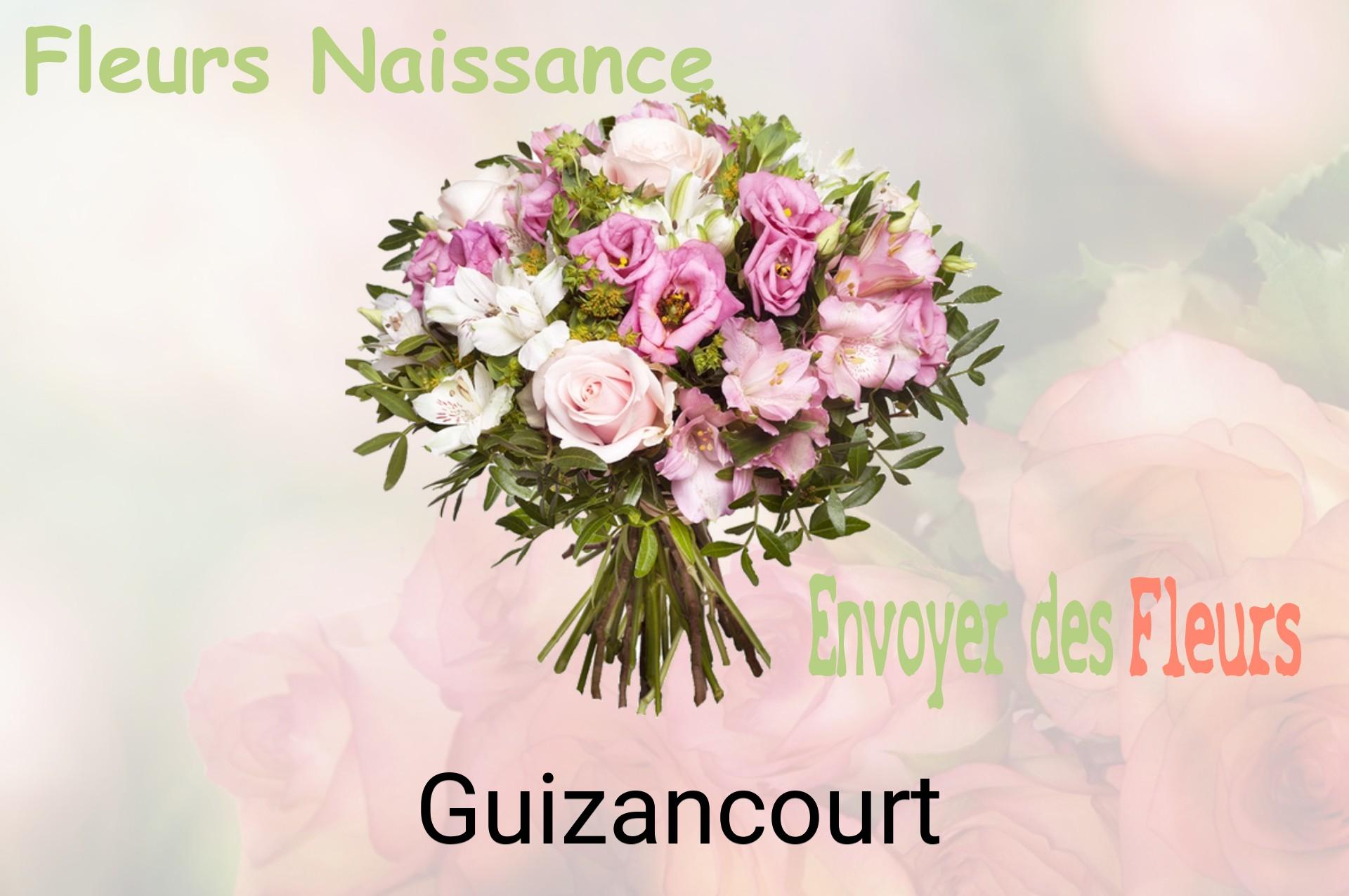 Bouquet de fleurs de naissance livré à Guizancourt